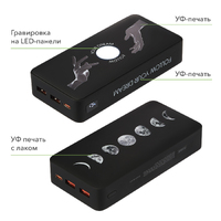 Фото товара Внешний аккумулятор с подсветкой Анкор Плюс PD (Ancor PD Plus) 20000 mAh, черный
