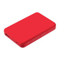 Фото товара Внешний аккумулятор Ларго PD (Largo PD) 5000mAh с функцией беспроводной зарядки 15W, красный