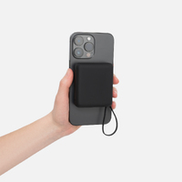 Фото товара Внешний аккумулятор с подсветкой Риттер PD (Ritter PD) 10000mAh с функцией беспроводной зарядки 15W, черный