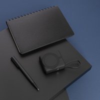 Фото товара Внешний аккумулятор с подсветкой Риттер PD (Ritter PD) 10000mAh с функцией беспроводной зарядки 15W, черный