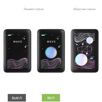 Фото товара Внешний аккумулятор с цветной подсветкой Анкор Макс (Ancor Max) 5000 mAh, черный