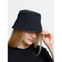 Фото товара Панама Nylon двусторонняя, черная с хаки, размер M/L