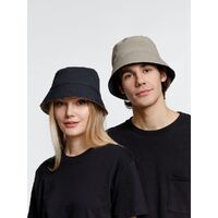 Фото товара Панама Nylon двусторонняя, черная с хаки, размер M/L