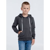 Фото товара Толстовка с капюшоном детская Kirenga Kids, темно-серая (графит), 12 лет