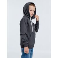 Фото товара Толстовка с капюшоном детская Kirenga Kids, темно-серая (графит), 12 лет