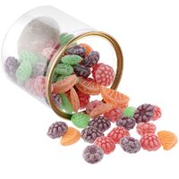 Фото товара Карамель леденцовая Candy Crush, со вкусом фруктов, с прозрачной крышкой