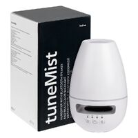Фото товара Увлажнитель с колонкой и подсветкой tuneMist, белый