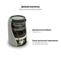 Фото товара Беспроводная колонка Uniscend Grinder, серая