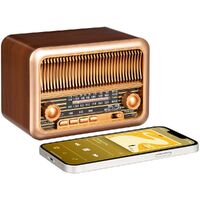 Фото товара Bluetooth-колонка с радио Beatnik, коричневая