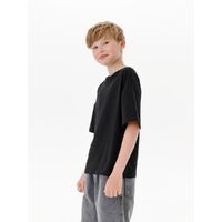 Фото товара Футболка детская оверсайз Teezer, черная, 6 лет