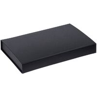 Фото товара Коробка Silk с ложементом под ежедневник 13x21 см, флешку и ручку, ver. 2, черная