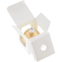 Фото товара Елочный шар Finery Matt, 8 см, матовый золотистый