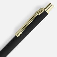 Фото товара Ручка шариковая Lobby Soft Touch Gold, черная