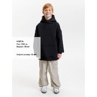 Фото товара Худи детское оверсайз Junipero, черное, 6 лет