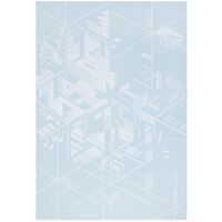 Фото товара Плед Winterflake, бело-голубой с люрексом