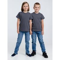 Фото товара Футболка детская T-Bolka Kids, темно-серая (графит), 6 лет
