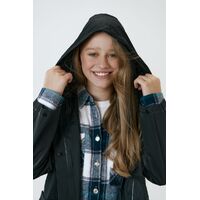 Фото товара Дождевик детский RainDrop Kids, черный, 8 лет (рост 118-128)