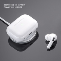 Фото товара Беспроводные наушники с микрофоном Air Pro 2 ANC, TWS, BT 5.3, 300 мАч, ANC, QI, белый, Deppa