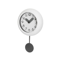 Фото товара Настенные часы с маятником "Pendulum", белый