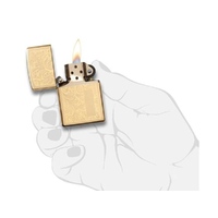 Фото товара Зажигалка ZIPPO Venetian с покрытием High Polish Brass, латунь/сталь, золотистая, 38x13x57 мм