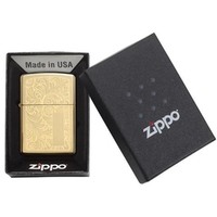 Фото товара Зажигалка ZIPPO Venetian с покрытием High Polish Brass, латунь/сталь, золотистая, 38x13x57 мм