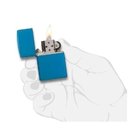 Фото товара Зажигалка ZIPPO Classic с покрытием Sapphire™, латунь/сталь, синяя, глянцевая, 38x13x57 мм