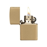 Фото товара Зажигалка ZIPPO с покрытием Brushed Brass, латунь/сталь, золотистая, матовая, 38x13x57 мм
