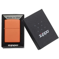 Фото товара Зажигалка ZIPPO Classic с покрытием Orange Matte, латунь/сталь, оранжевая, матовая, 38x13x57 мм