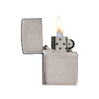 Фото товара Зажигалка ZIPPO Classic с покрытием Brushed Chrome, латунь/сталь, серебристая, матовая, 38x13x57 мм