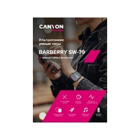 Фото товара Умные часы CANYON Barberry SW-79, IP 67, BT 5.1, сенсорный дисплей 1.7, розовый