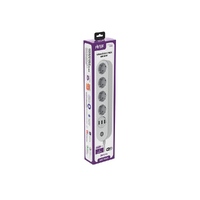 Фото товара Умный сетевой фильтр HIPER IoT PS43/Wi-Fi 2,4 ГГц/4 розетки и 3 USB порта/2500Вт/10А IoT PS43