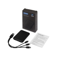 Фото товара Портативное зарядное устройство"Grind", 5000 mAh, черный