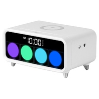 Фото товара Часы с беспроводным зарядным устройством Rombica Timebox 1, белый
