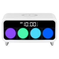 Фото товара Часы с беспроводным зарядным устройством Rombica Timebox 1, белый