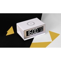 Фото товара Часы с беспроводным зарядным устройством Rombica Timebox 2, белый