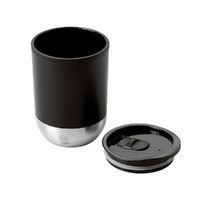 Фото товара Термокружка LINDE с двойными стенками из переработанного полипропилена, черный