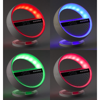 Фото товара Bluetooth колонка "Smart Orb" 5Вт с беспроводным (15W) ЗУ, лампой, часами, FM радио