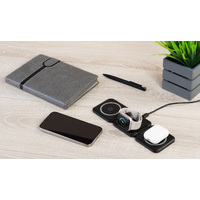 Фото товара Складная беспроводная (15W) зарядная станция "Flip" с MagSafe