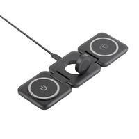 Фото товара Складная беспроводная (15W) зарядная станция "Flip" с MagSafe