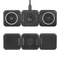 Фото товара Складная беспроводная (15W) зарядная станция "Flip" с MagSafe