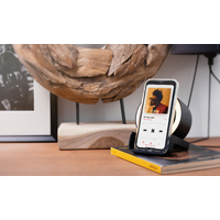 Фото товара Bluetooth колонка-подставка "Smart Loud" с беспроводным (10W) зарядным устройством, лампой и подсветкой логотипа