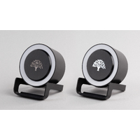 Фото товара Bluetooth колонка-подставка "Smart Loud" с беспроводным (10W) зарядным устройством, лампой и подсветкой логотипа
