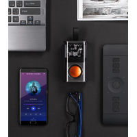 Фото товара Bluetooth колонка "Hi-Fi" 5Вт с разноцветной подсветкой и прозрачным корпусом