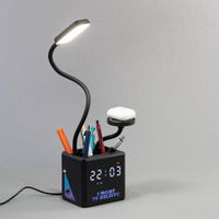 Фото товара Лампа "Smart Flex" с беспроводным 3в1 (15W) ЗУ с MagSafe, часами, карандашницей и подсветкой логотипа