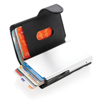 Фото товара Алюминиевый картхолдер Standard с PU кошельком и защитой RFID