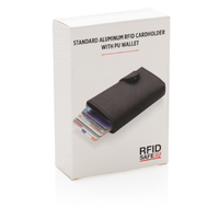 Фото товара Алюминиевый картхолдер Standard с PU кошельком и защитой RFID