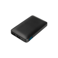 Фото товара Внешний аккумулятор с цветной подсветкой Анкор Макс (Ancor Max) 5000 mAh, черный