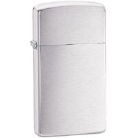 Фото товара Зажигалка Zippo Slim Brushed, матовая серебристая