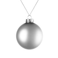 Фото товара Оформительский шар Finery, 8 см, матовый серебристый