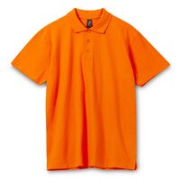 Рубашка поло мужская Spring 210 оранжевая, размер S